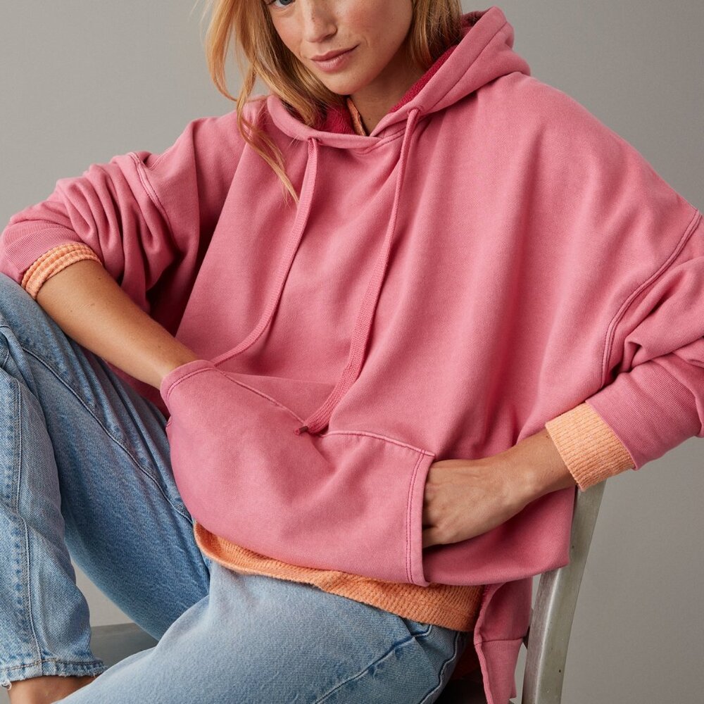American Eagle Outfitters Coral Pink Hoodie
